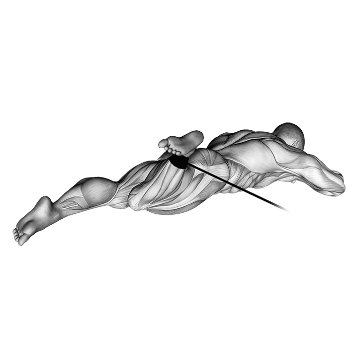 Band Lying Hip Internal Rotation demonstration