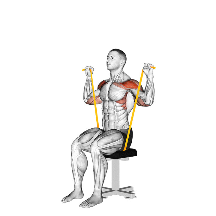 Band Shoulder Press demonstration