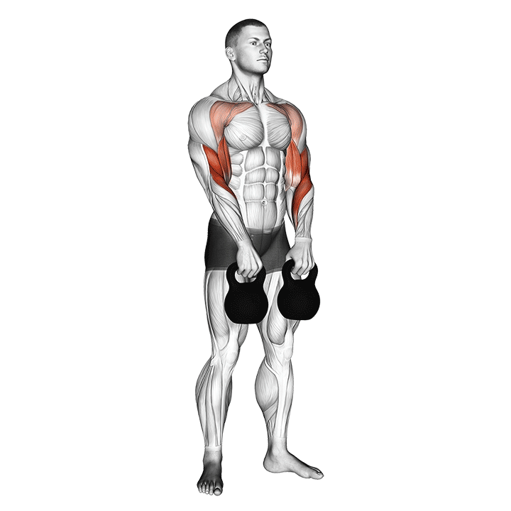 Kettlebell Hang Clean demonstration